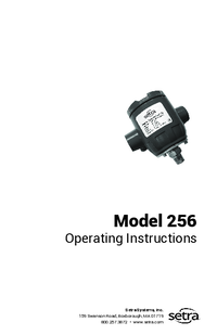 Thumbnail of document Manual - 256 Gauge Pressure Transducer